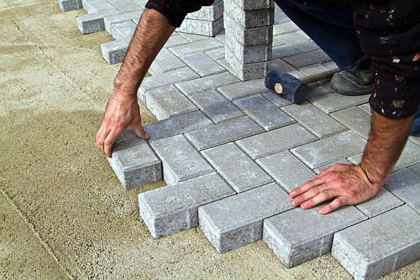 Residential Paver Driveway in Gibson City, IL